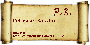 Potucsek Katalin névjegykártya