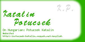 katalin potucsek business card